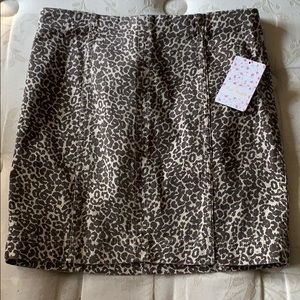 Free People cheetah print skirt!